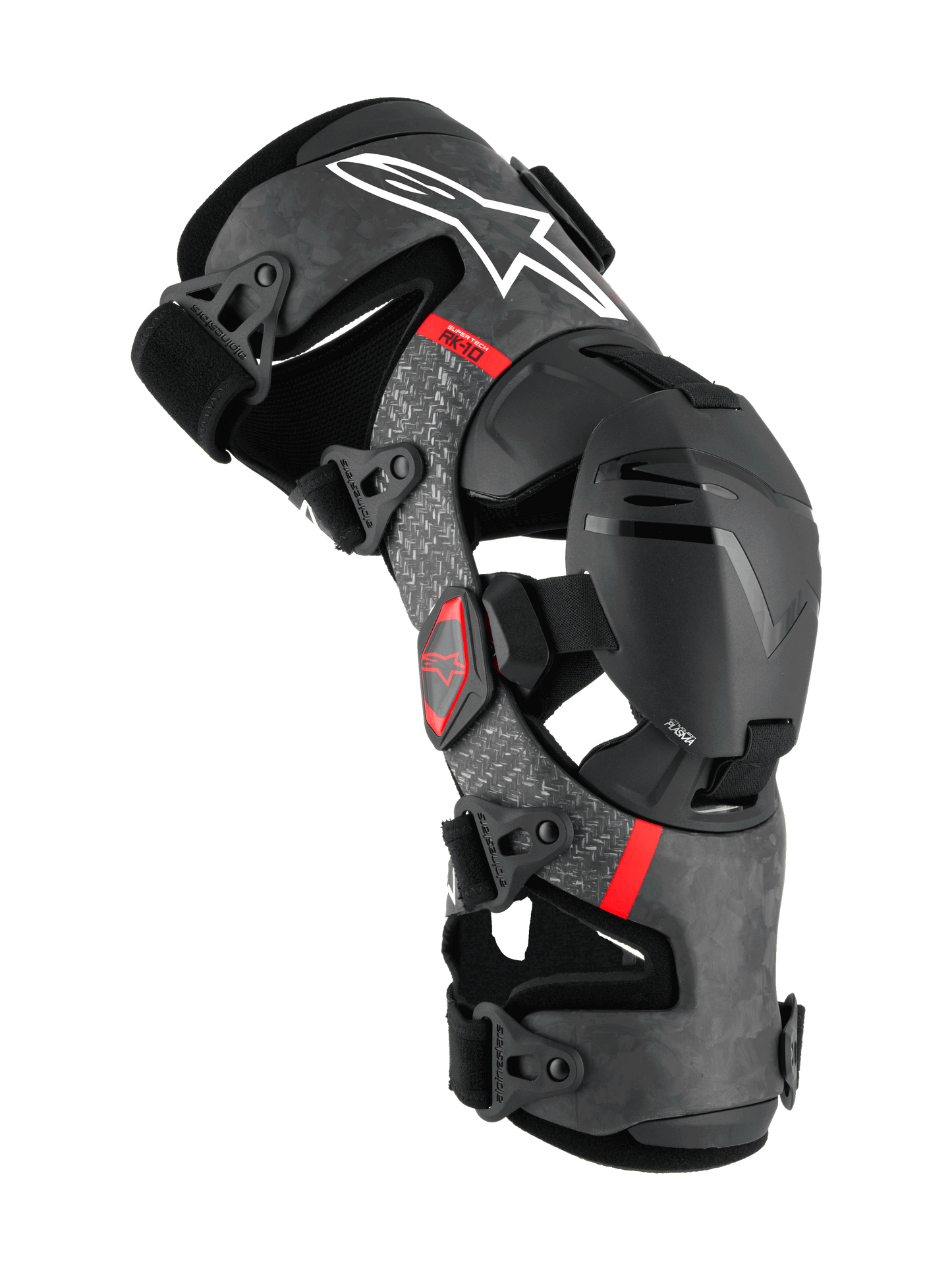 Alpinestars RK-10 Plasma Knee Brace (Pair) - Black / Red