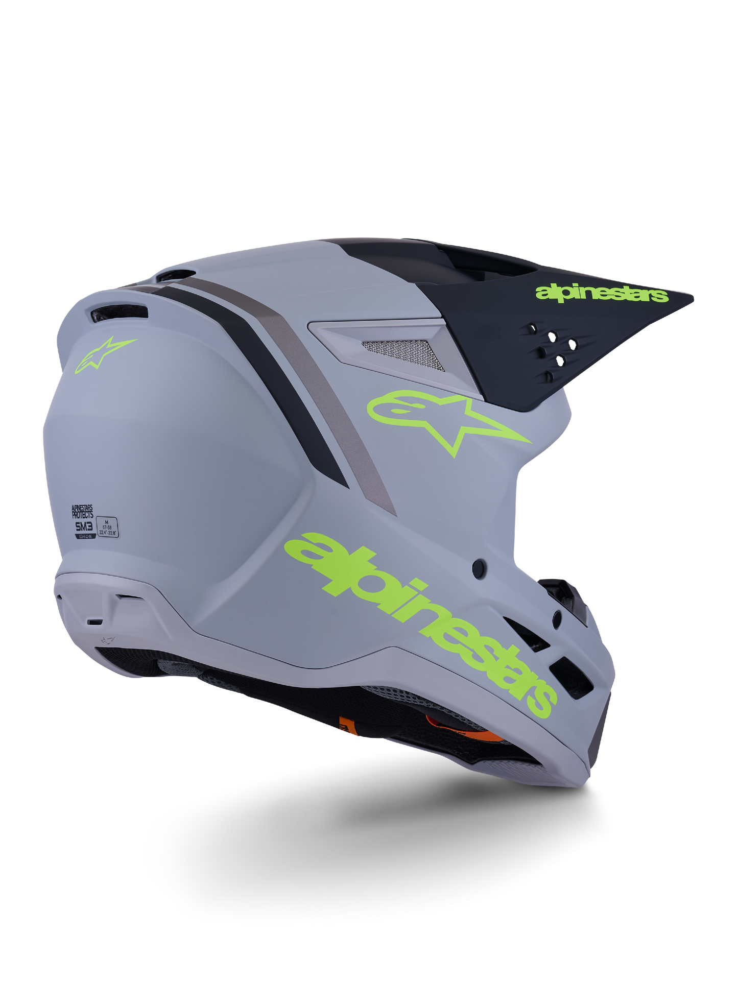 Alpinestars SM3 Radium Helmet - Grey / Black / Hi-Vis