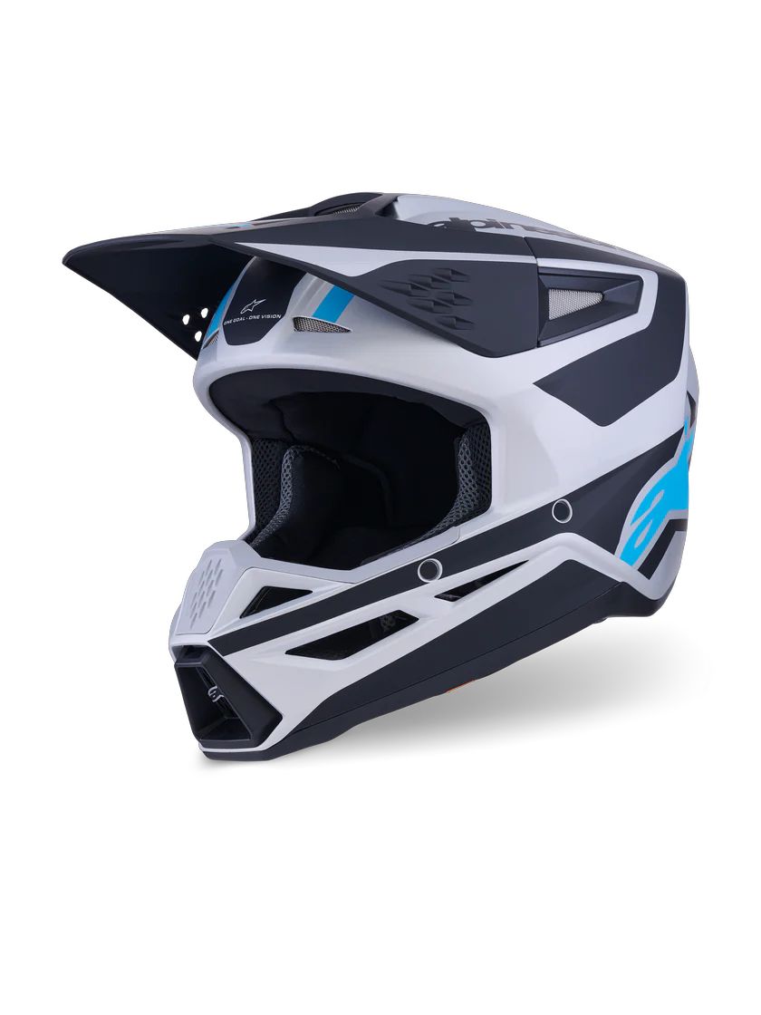 Alpinestars SM3 Heat Helmet - Silver / Blue / Black