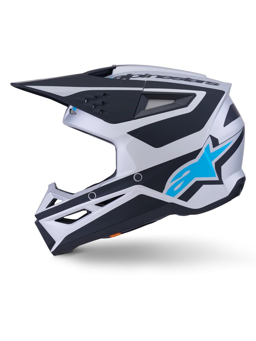 Alpinestars SM3 Heat Helmet - Silver / Blue / Black