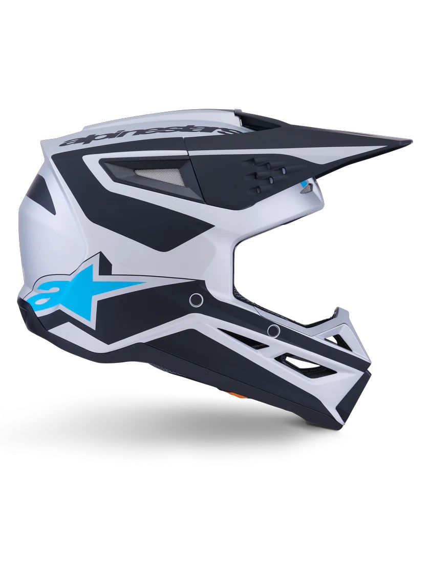 Alpinestars SM3 Heat Helmet - Silver / Blue / Black