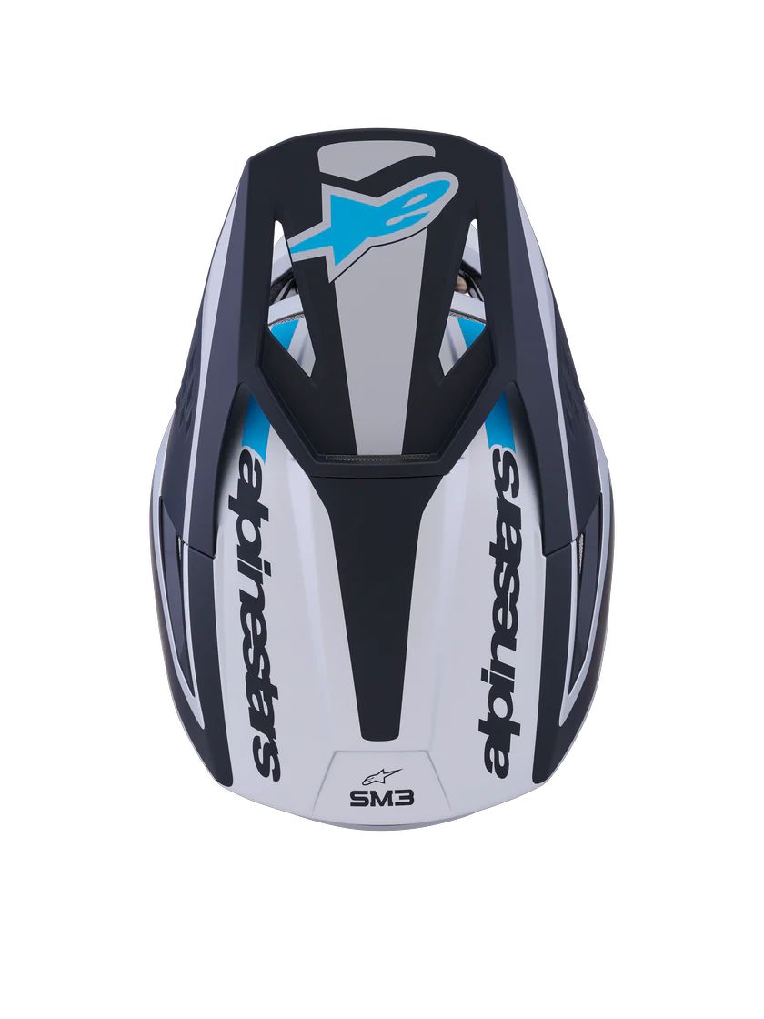 Alpinestars SM3 Heat Helmet - Silver / Blue / Black