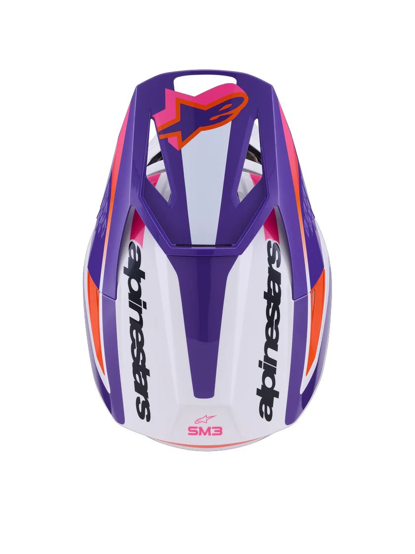 Alpinestars SM3 Heat Helmet - White / Purple / Pink