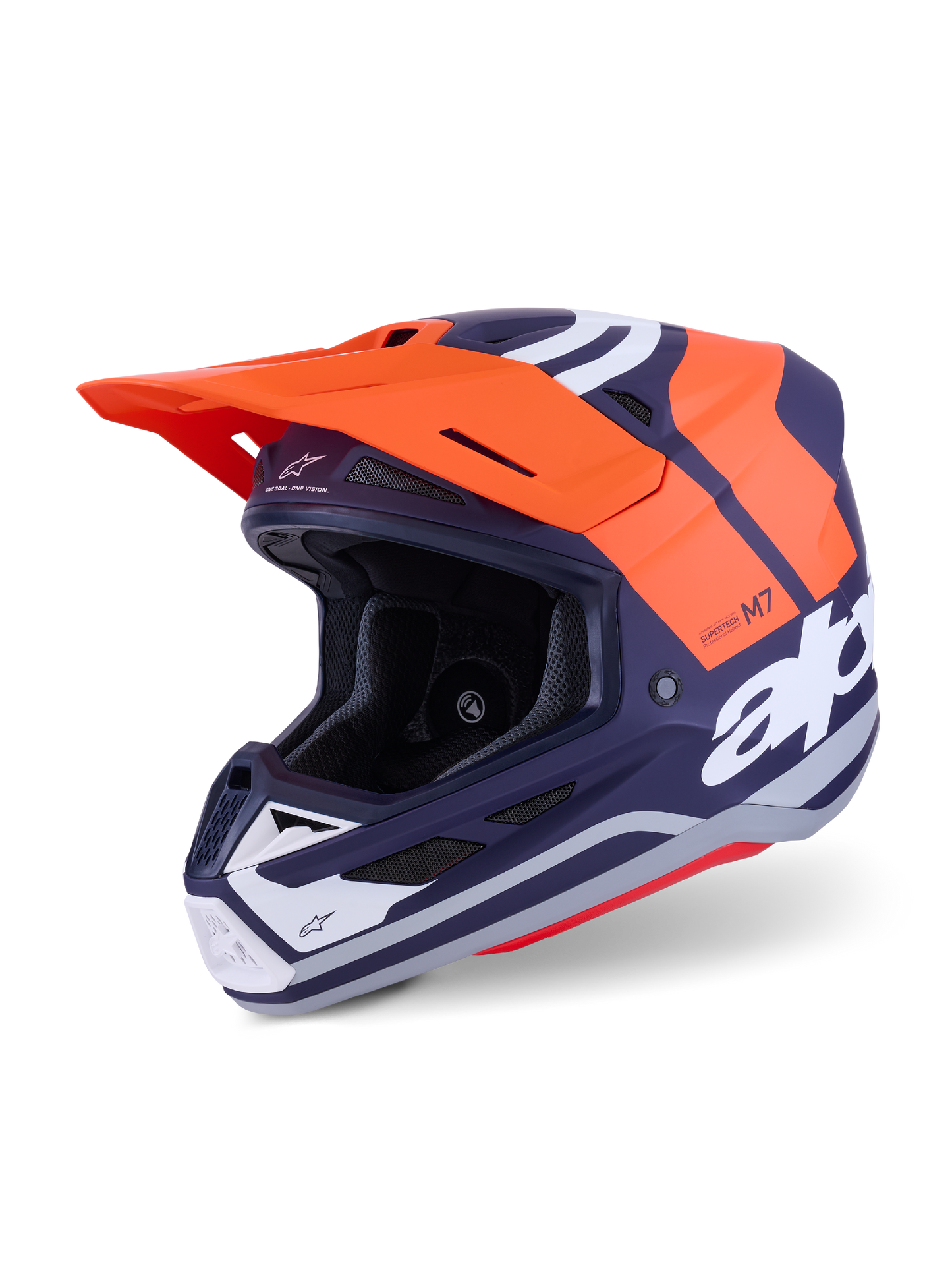 Alpinestars SM7 Core Helmet - Orange / Blue / White