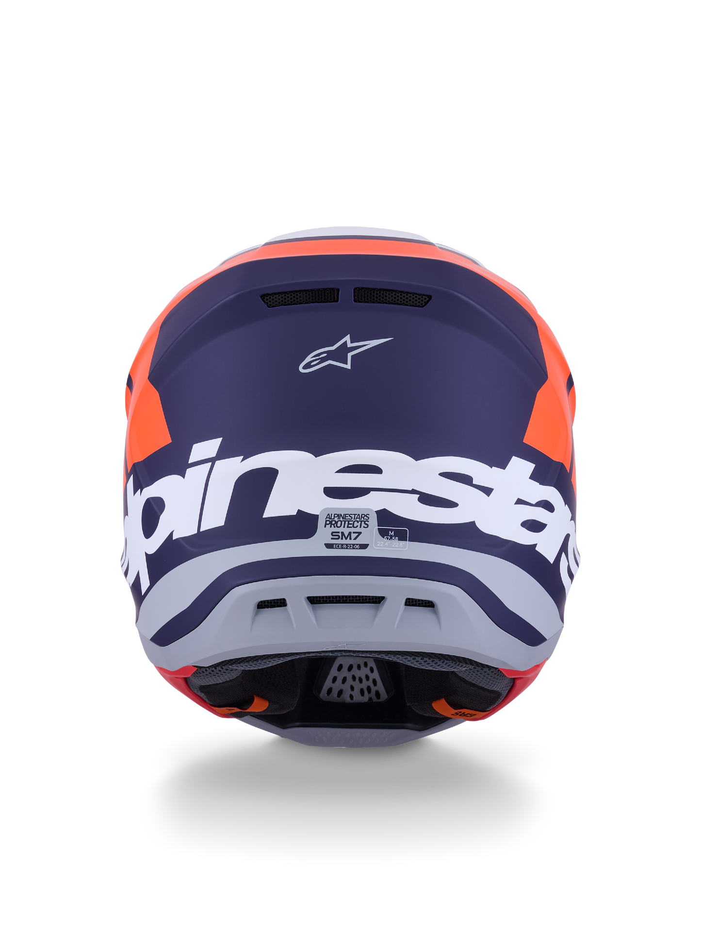 Alpinestars SM7 Core Helmet - Orange / Blue / White