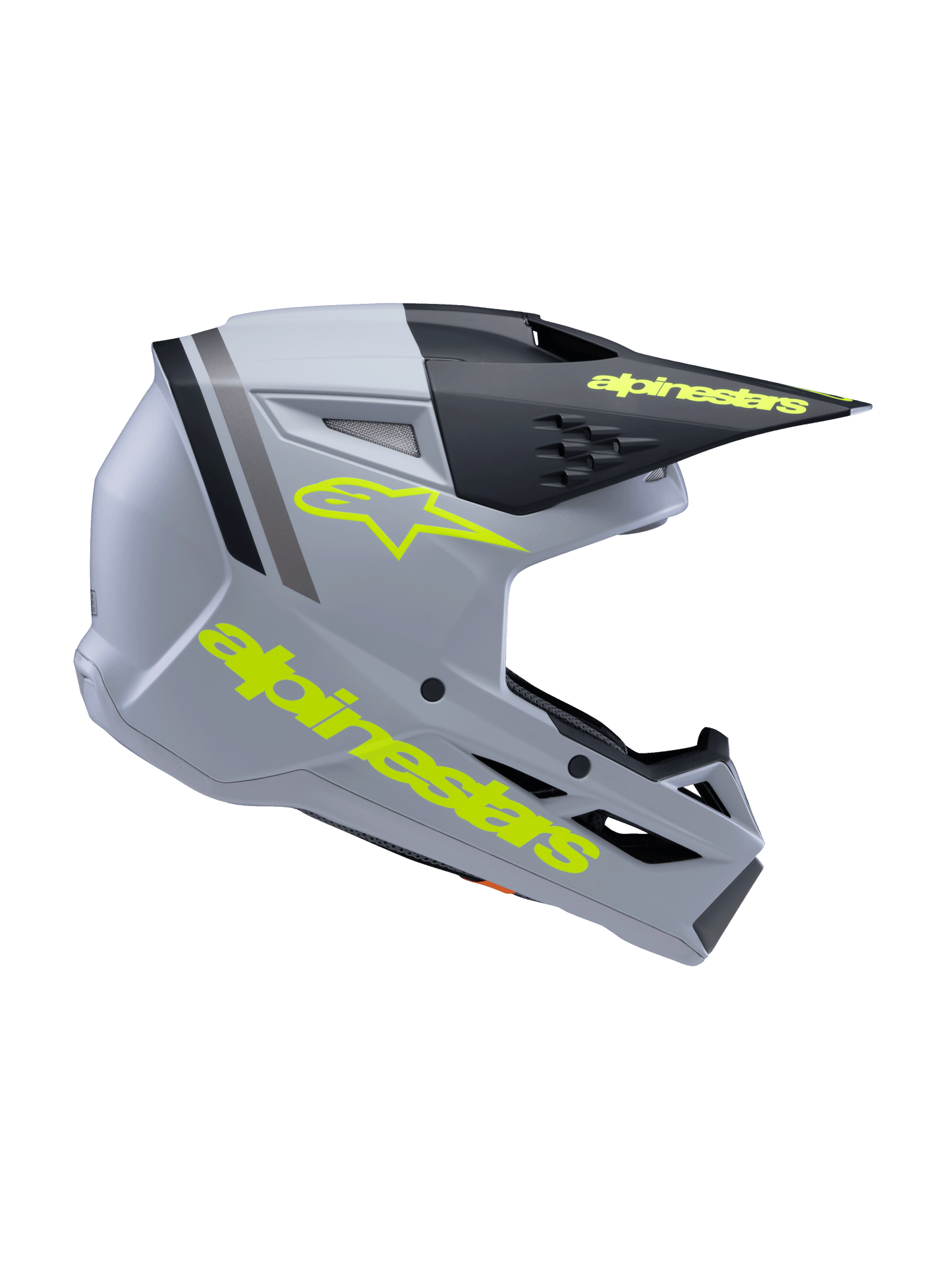 Alpinestars SM3 Youth Radium Helmet - Grey / Yellow / Black