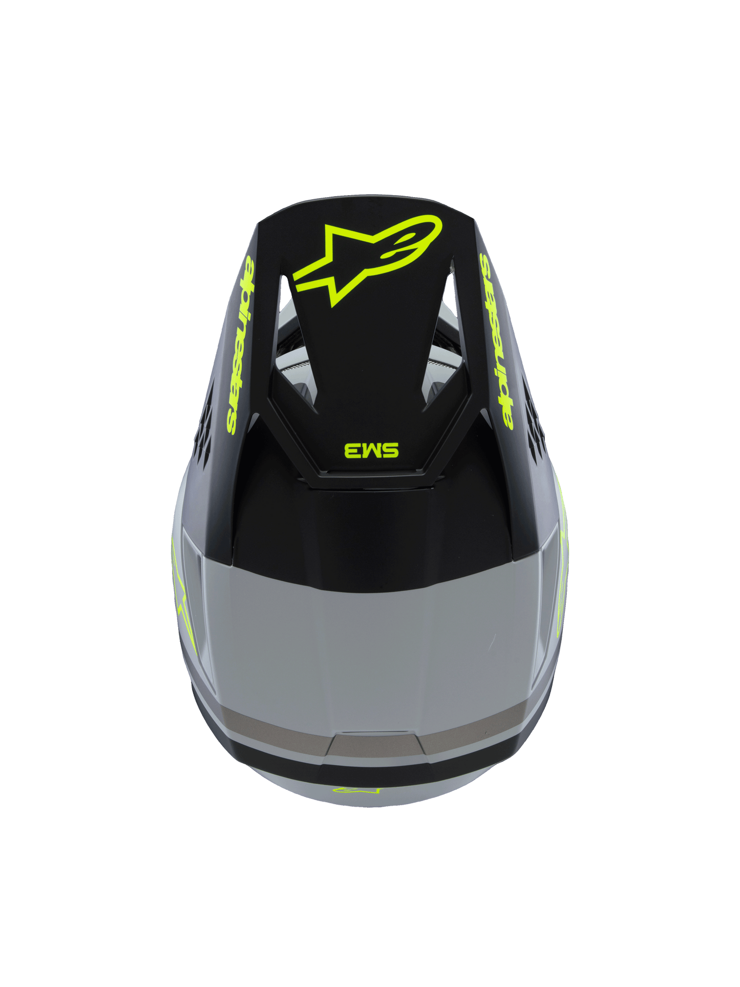 Alpinestars SM3 Youth Radium Helmet - Grey / Yellow / Black