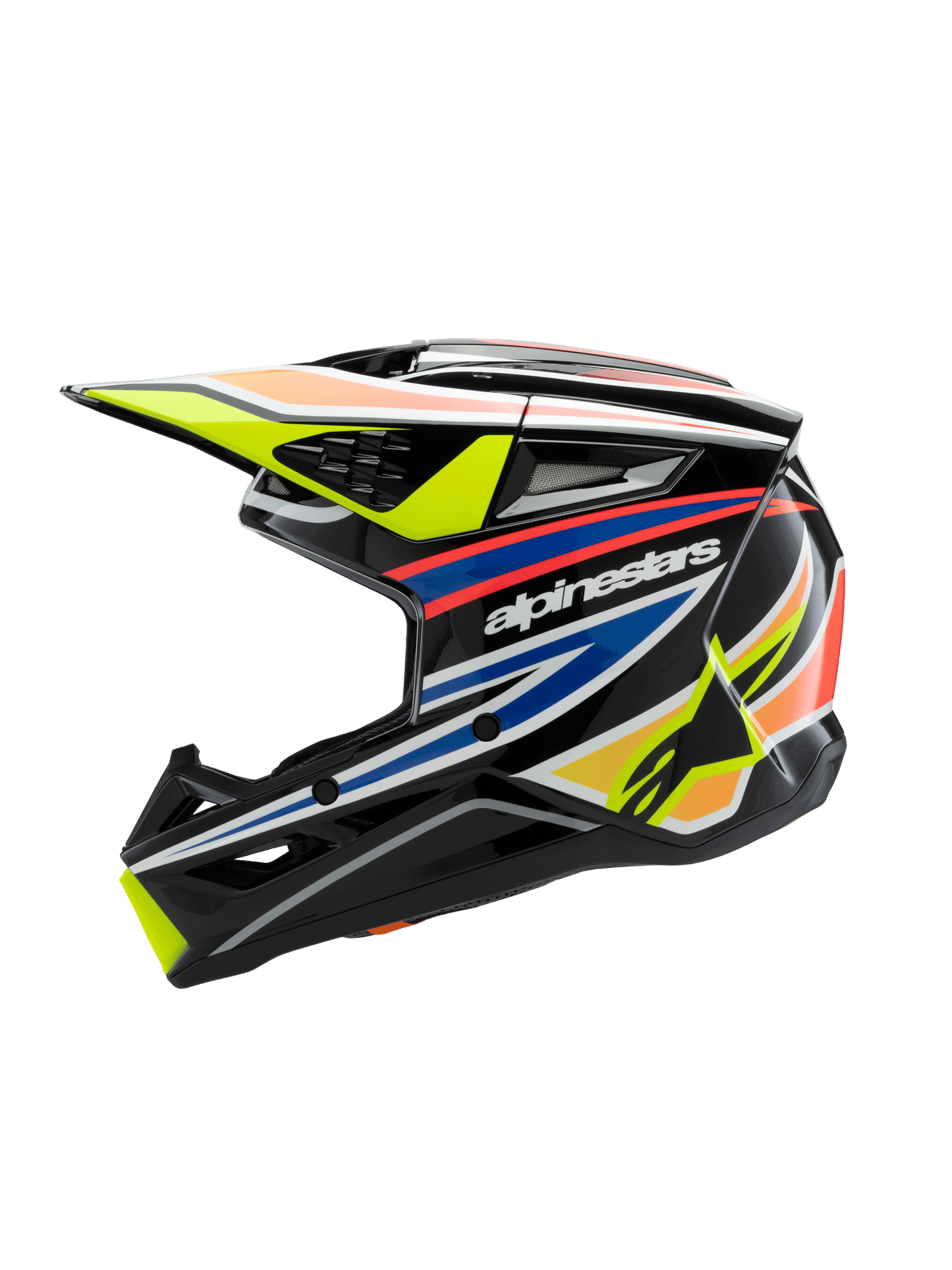 Alpinestars SM3 Youth Wurx Helmet - Black / Yellow / Blue