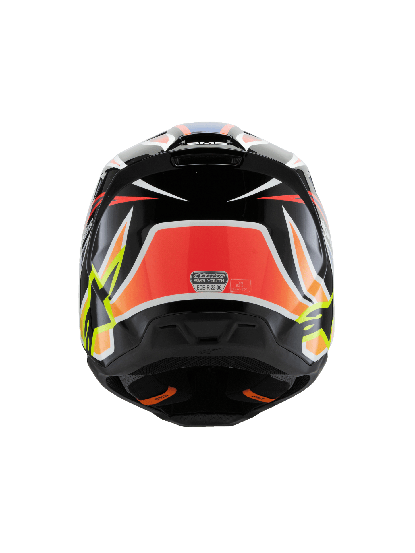 Alpinestars SM3 Youth Wurx Helmet - Black / Yellow / Blue