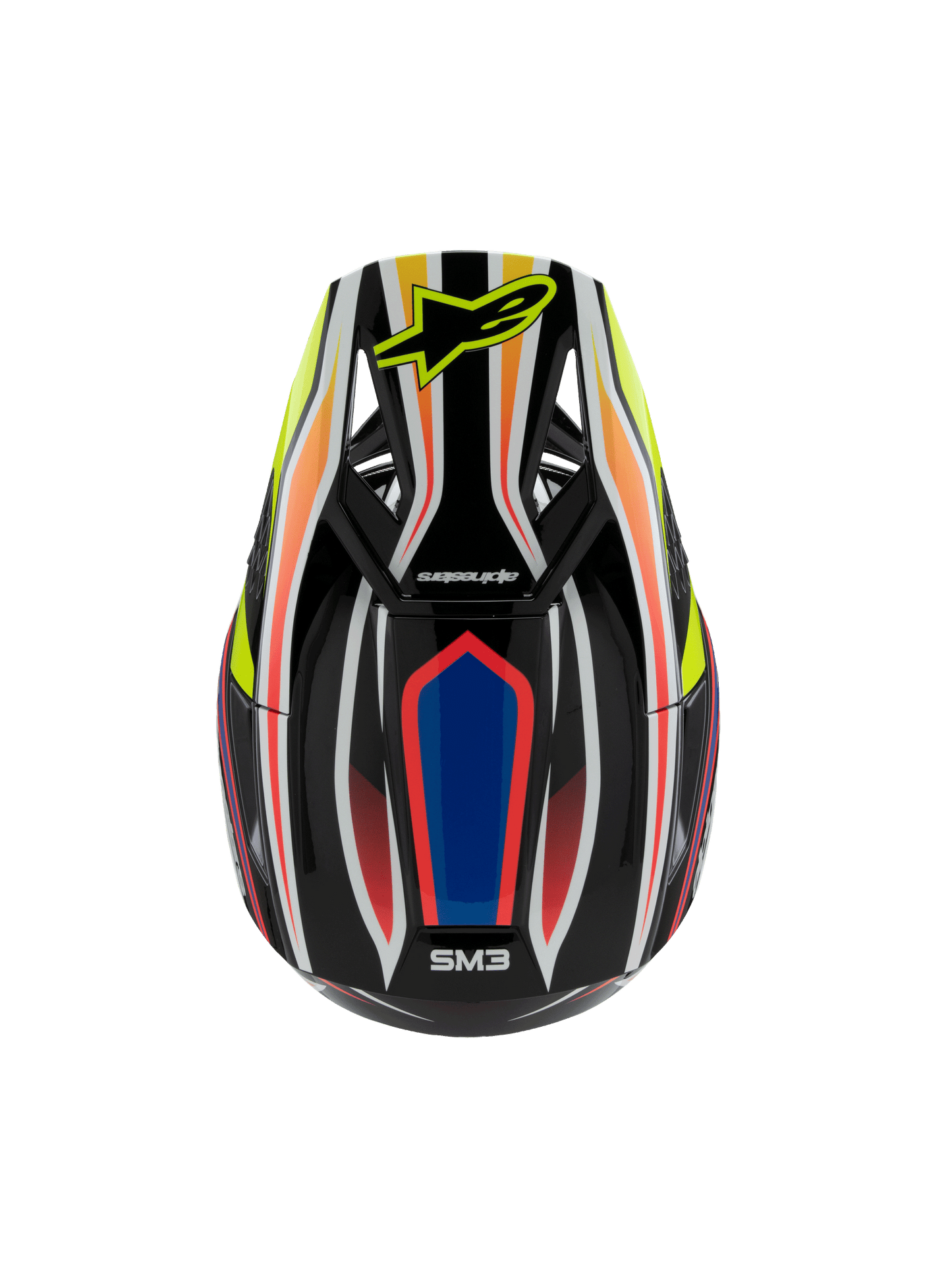 Alpinestars SM3 Youth Wurx Helmet - Black / Yellow / Blue