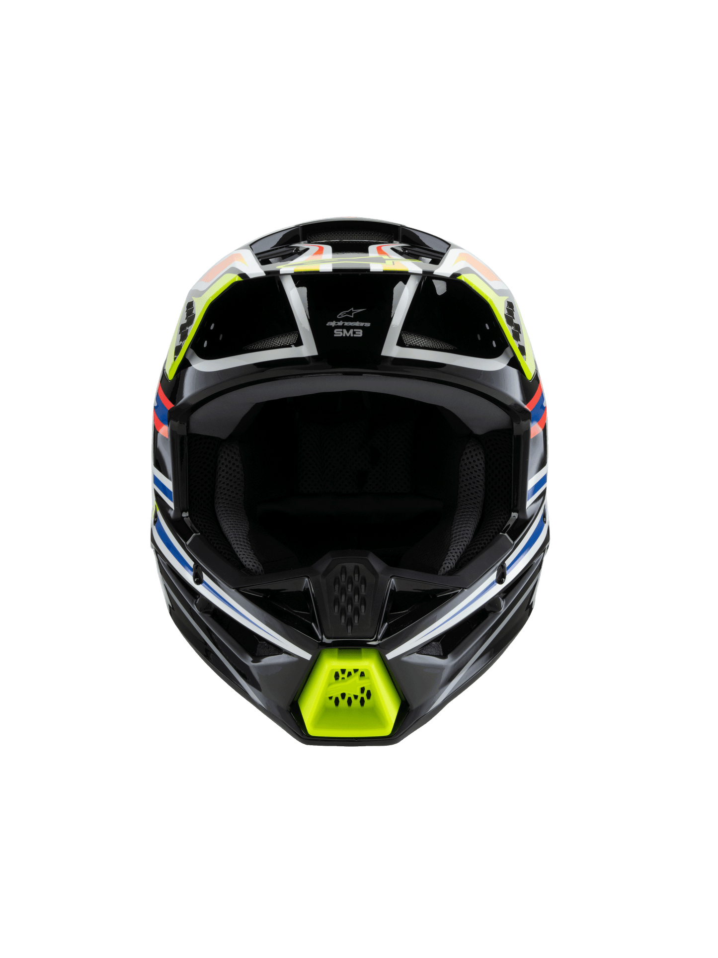 Alpinestars SM3 Youth Wurx Helmet - Black / Yellow / Blue