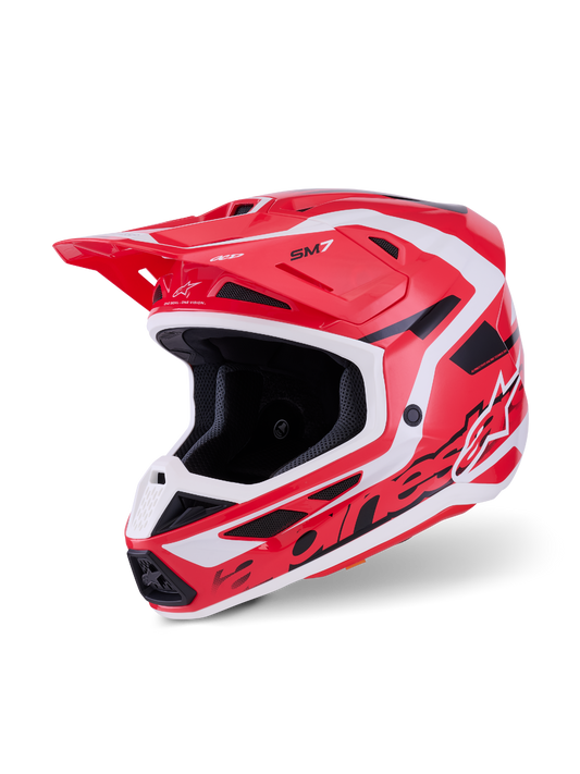 Alpinestars SM7 Deed Helmet - Red / Black