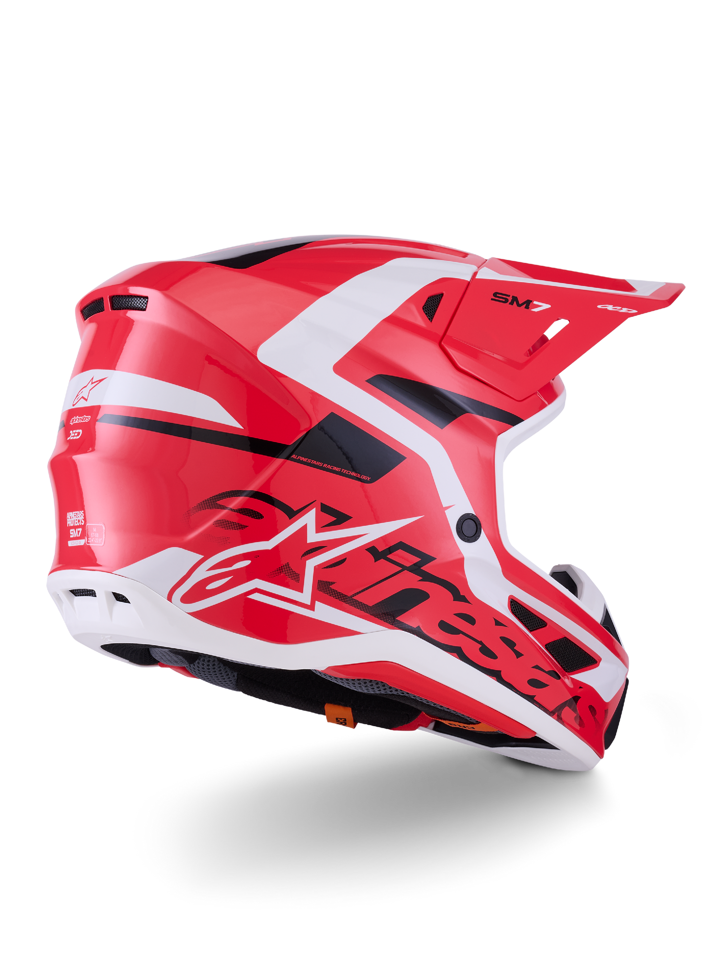 Alpinestars SM7 Deed Helmet - Red / Black
