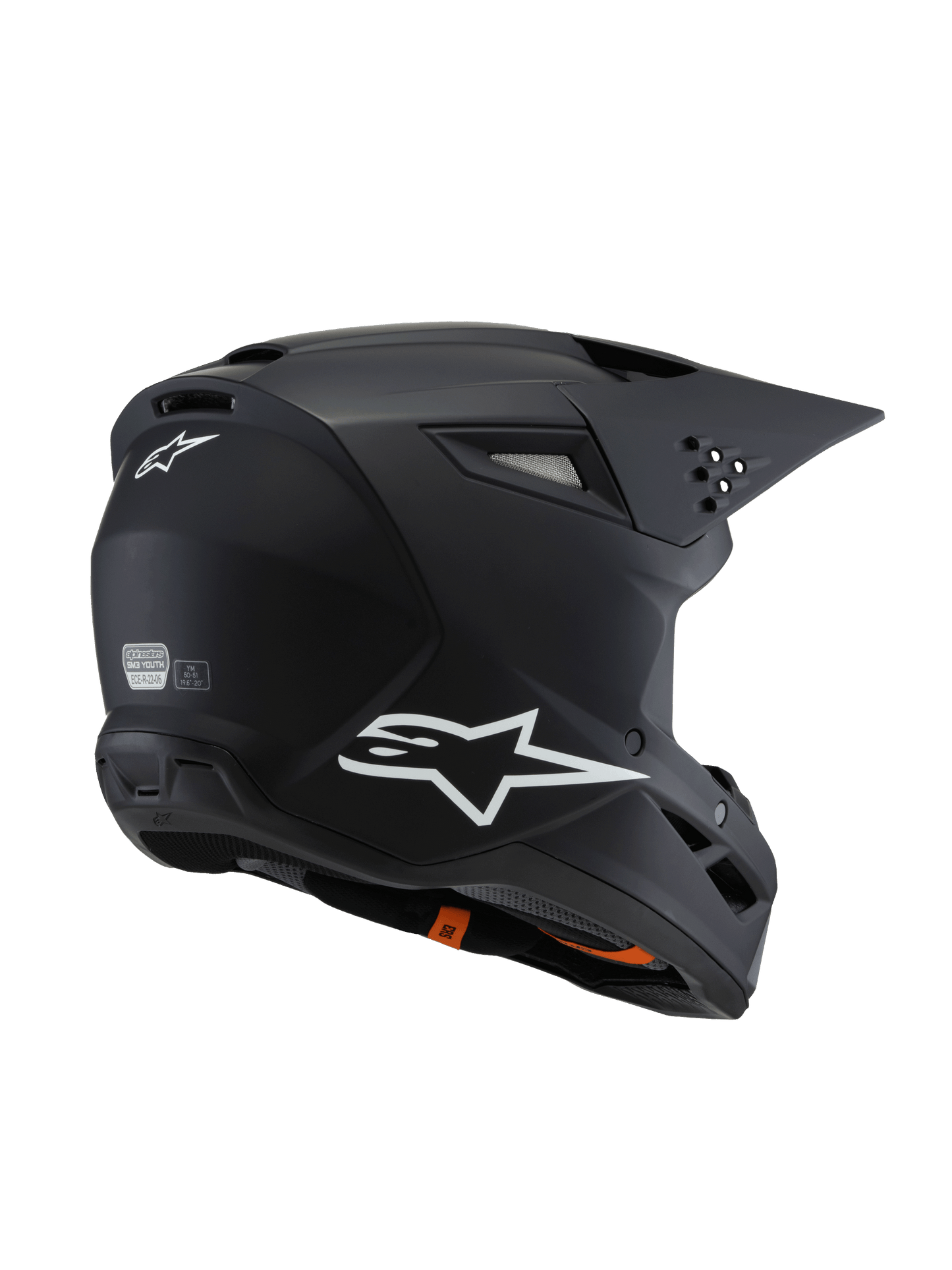 Alpinestars SM3 Youth Solid Helmet - Matt Black