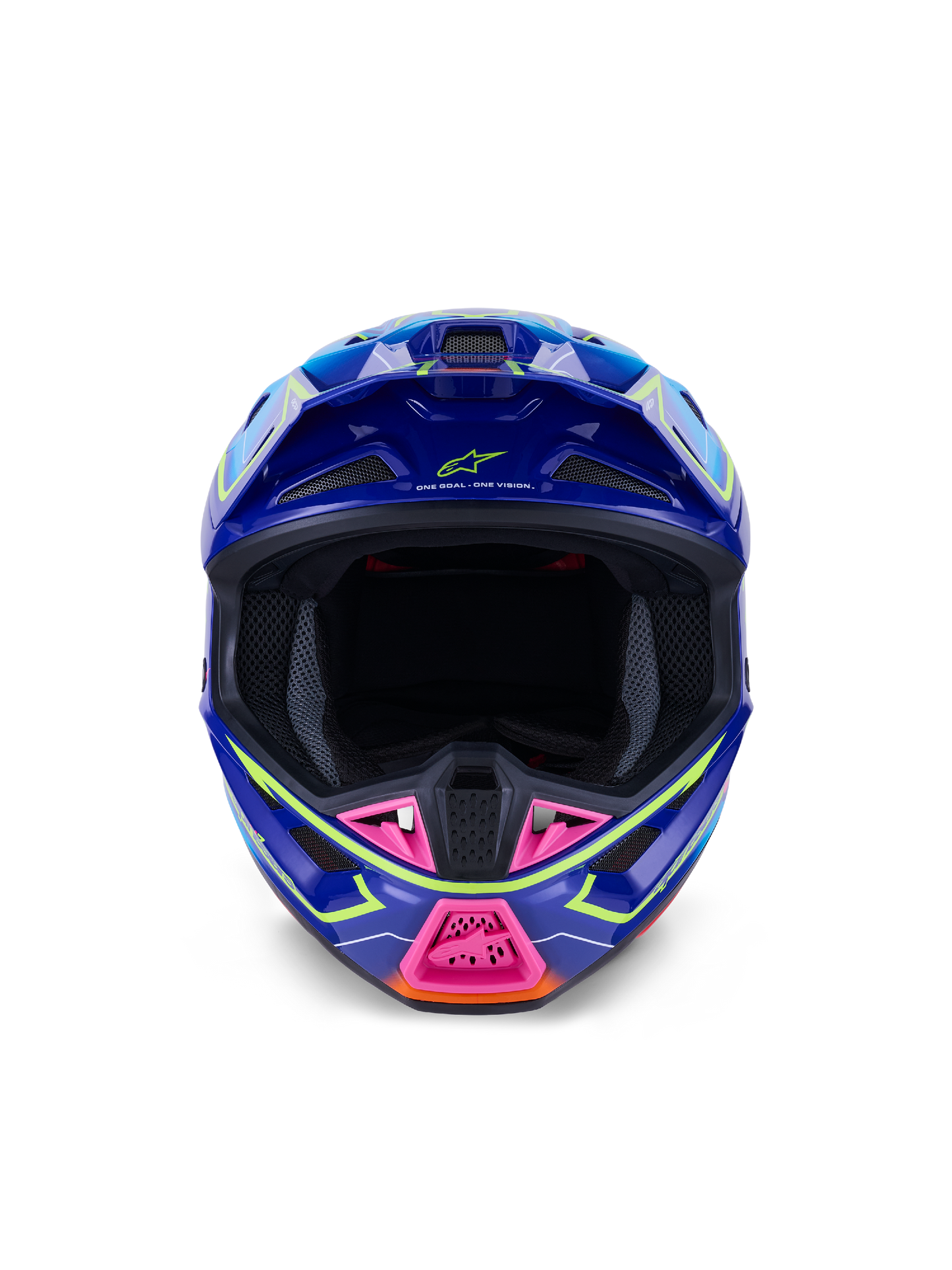 Alpinestars SM7 Cast Helmet - Blue / Pink / Yellow