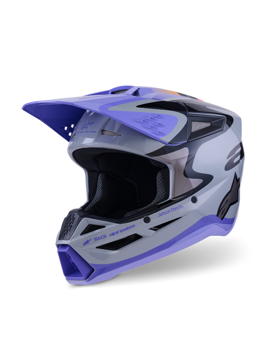 Alpinestars SM3 Jettson Youth Helmet - Grey / Purple