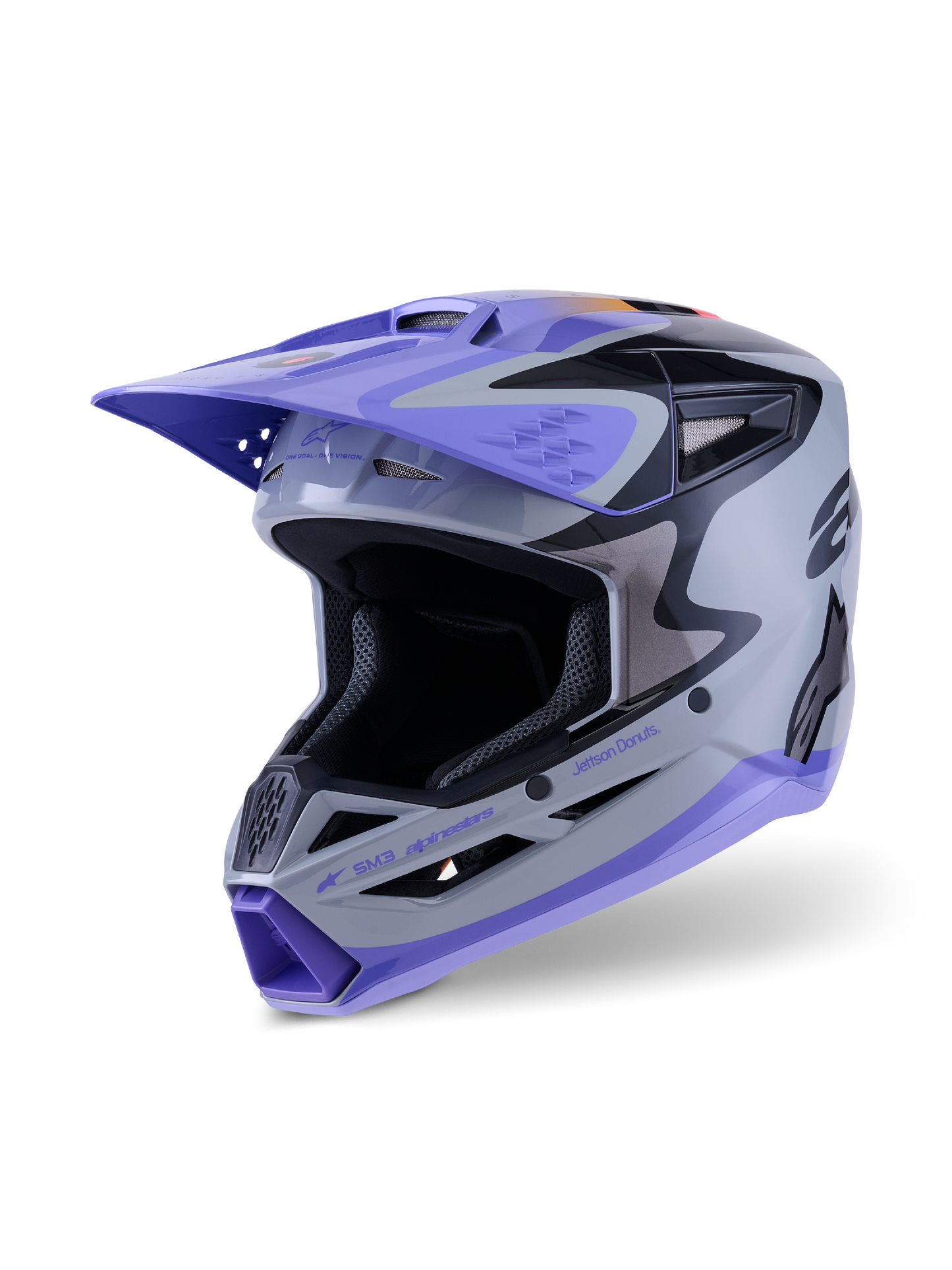 Alpinestars SM3 Jettson Youth Helmet - Grey / Purple