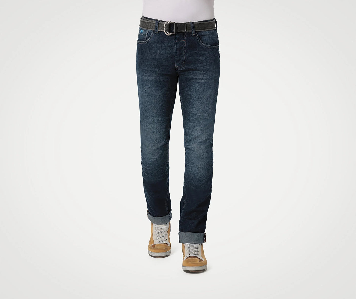 PMJ Caferacer Twaron Jeans - Mid-Blue