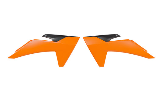 Rtech Radiator Shrouds - Orange / Black