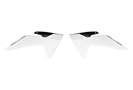 Rtech Radiator Shrouds - White / Black