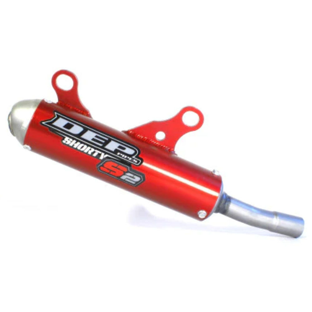 DEP Pipes 2 Stroke Shorty Silencer - Red