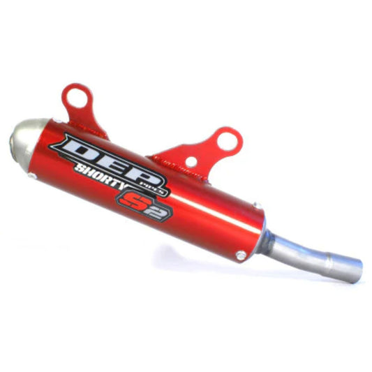 DEP Pipes 2 Stroke Shorty Silencer - Red