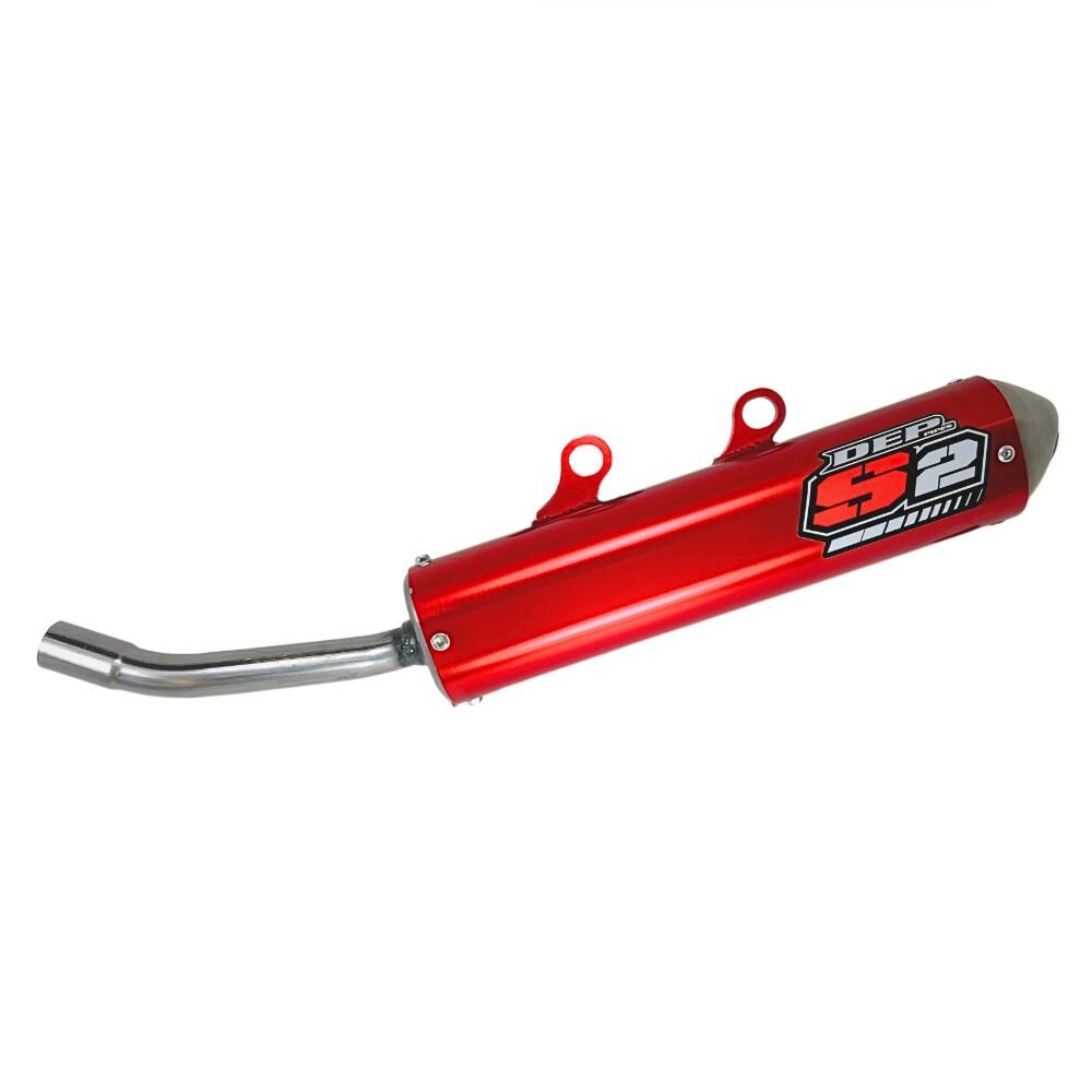 DEP Pipes 2 Stroke MX Silencer - Red