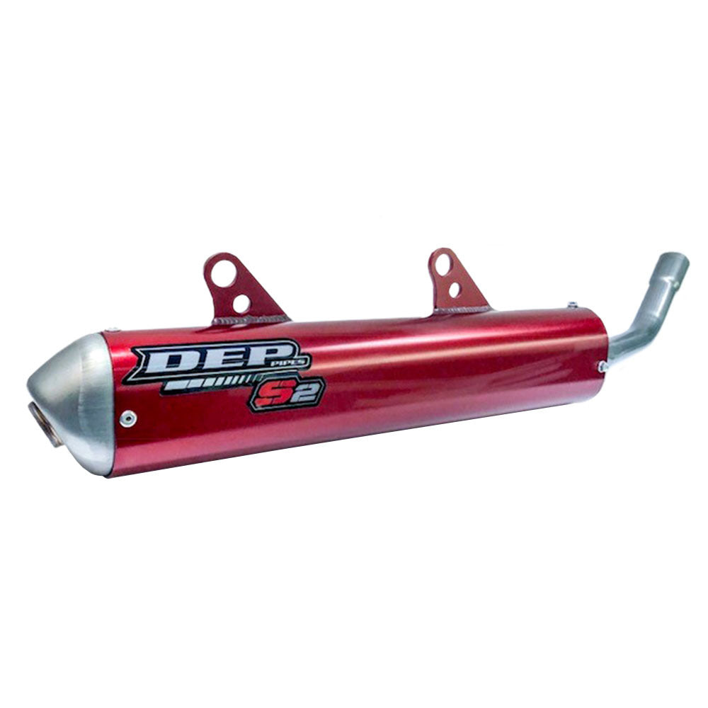 DEP Pipes Stroke Enduro Silencer - Red