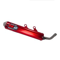 DEP Pipes 2 Stroke MX Silencer - Red