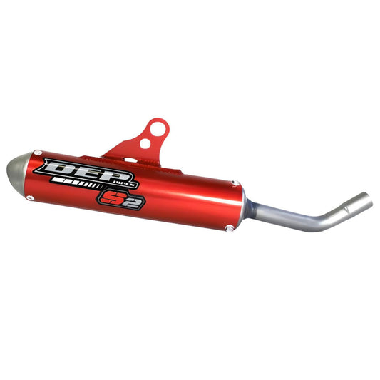 DEP Pipes 2 Stroke MX Silencer - Red