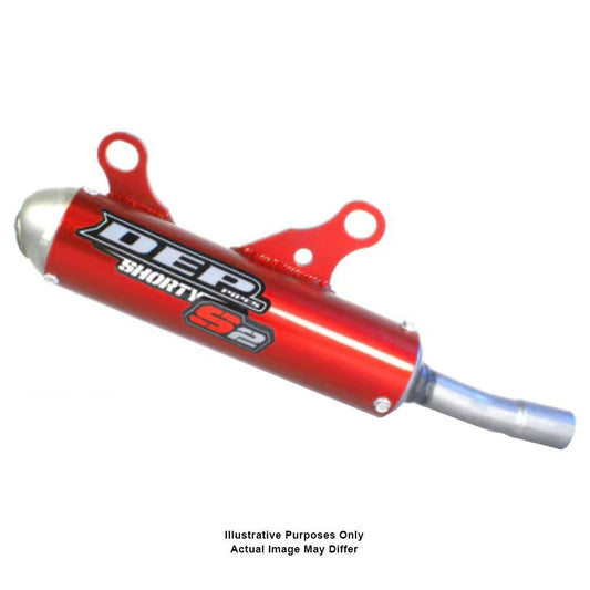 DEP Pipes 2 Stroke MX Silencer - Red