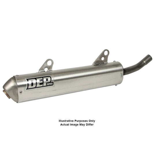 DEP Pipes 2 Stroke MX Silencer - Silver