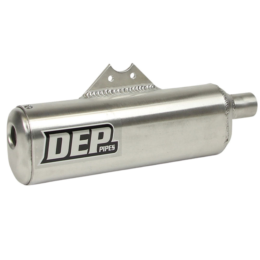 DEP Pipes 2 Stroke MX Silencer - Silver