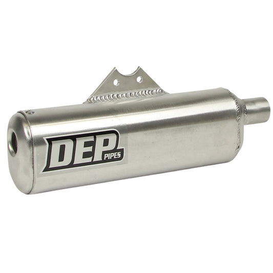 DEP Pipes 2 Stroke MX Silencer - Silver