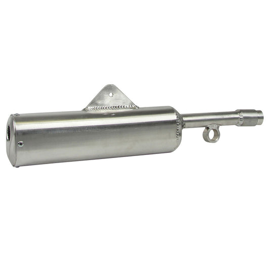 DEP Pipes 2 Stroke MX Silencer - Silver