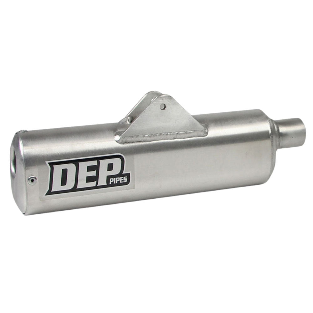 DEP Pipes 2 Stroke MX Silencer - Silver