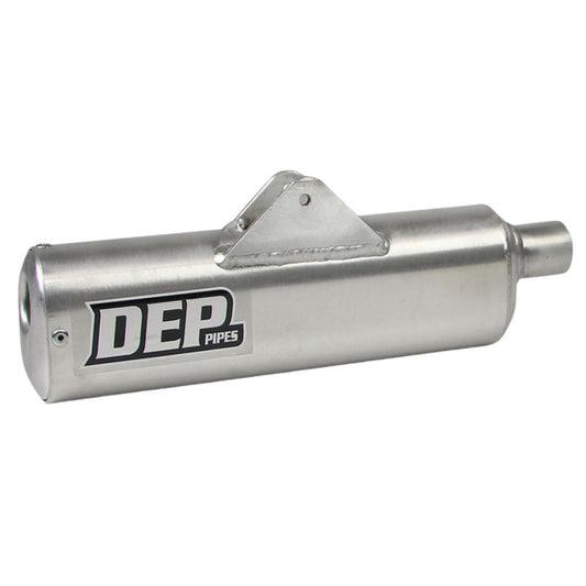 DEP Pipes 2 Stroke MX Silencer - Silver