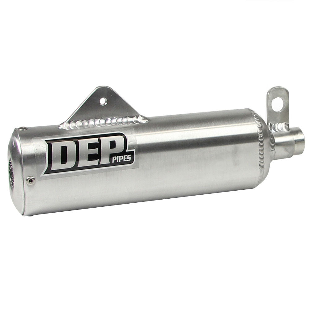DEP Pipes 2 Stroke MX Silencer - Silver