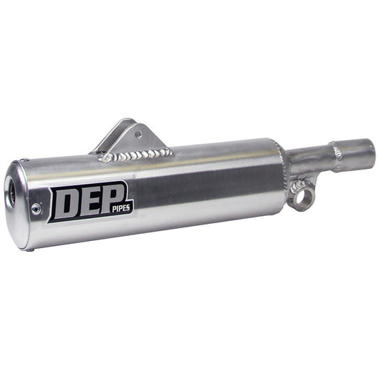DEP Pipes 2 Stroke MX Silencer - Silver