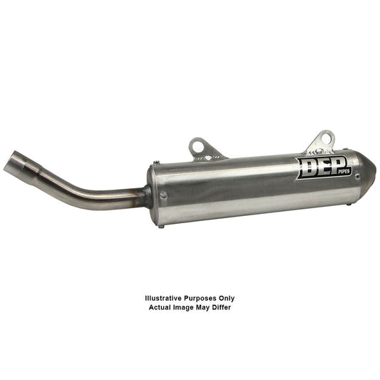 DEP Pipes 2 Stroke MX Silencer - Silver