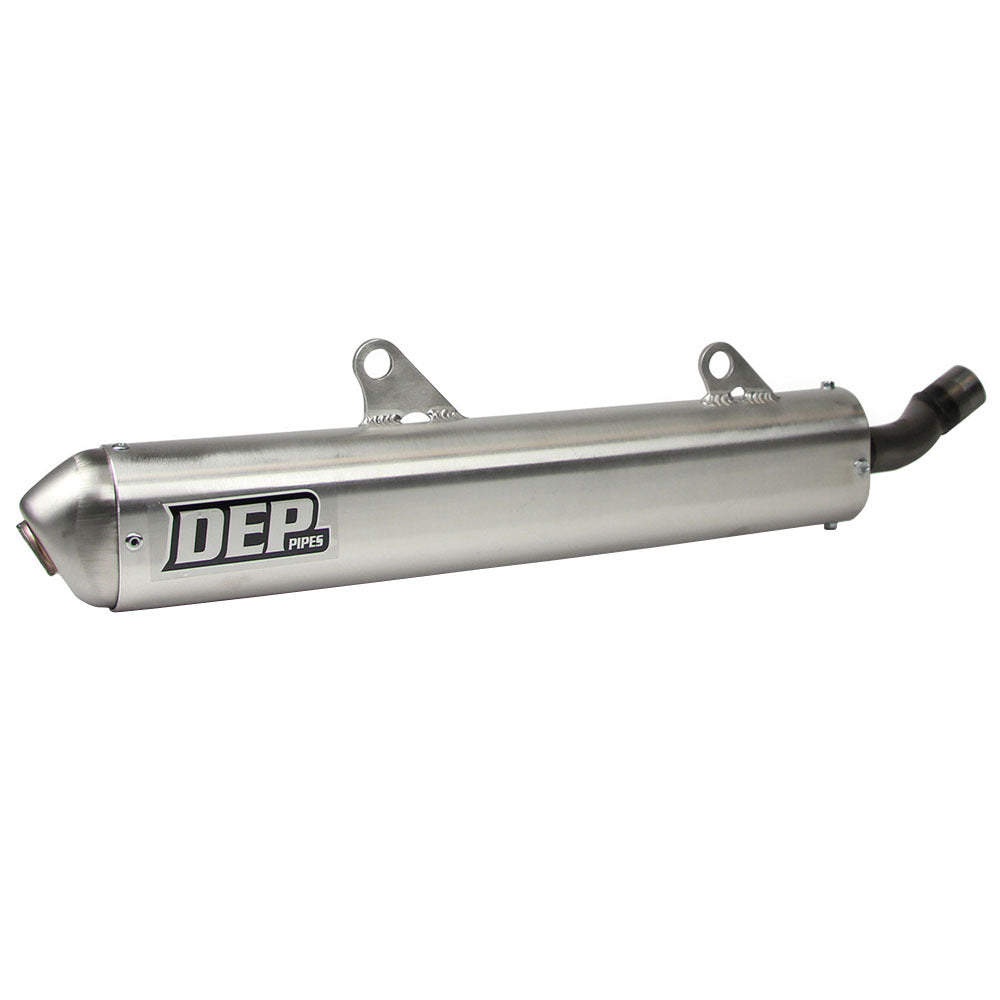 DEP Pipes 2 Stroke MX Silencer - Silver