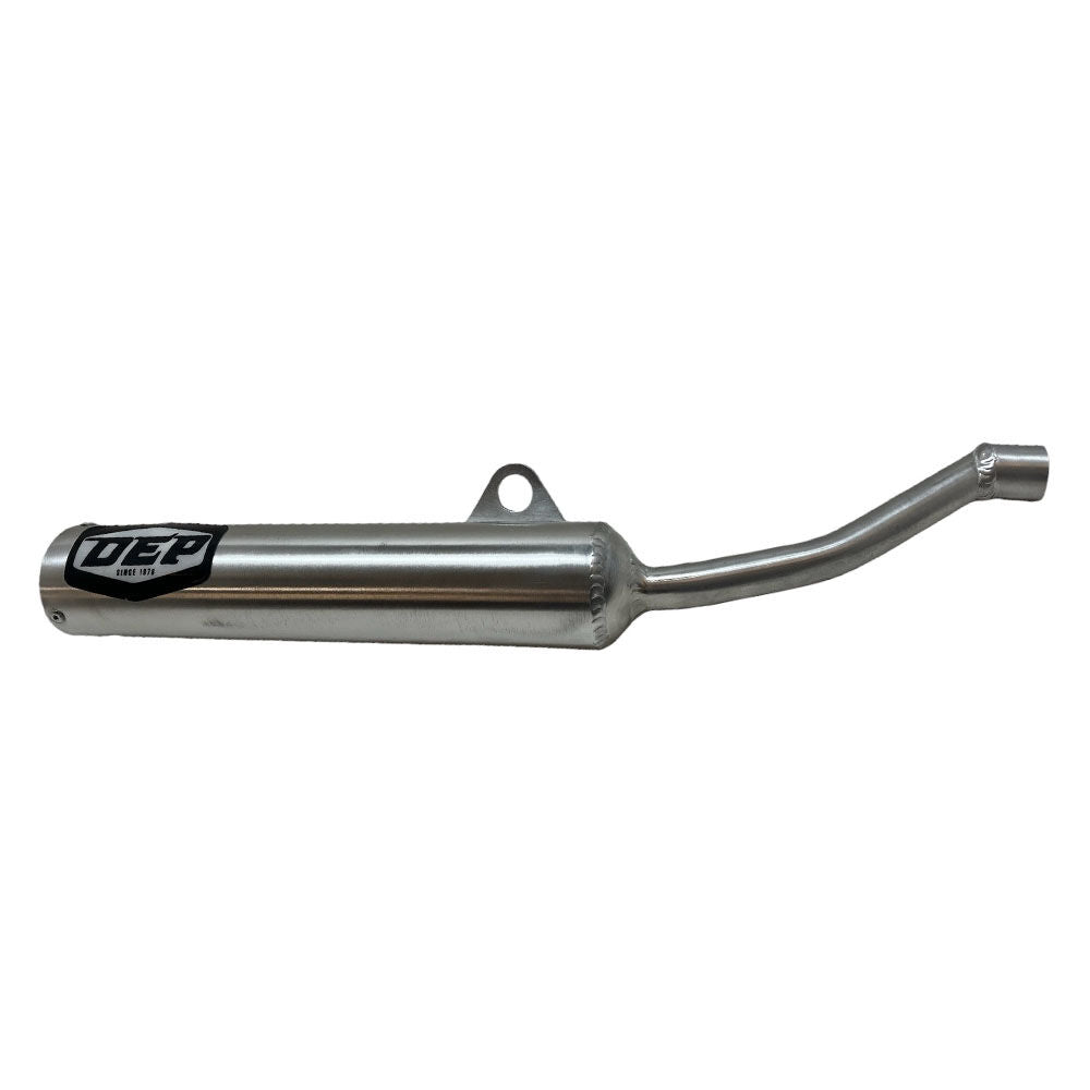 DEP Pipes Silver 2 Stroke Road Silencer - Silver