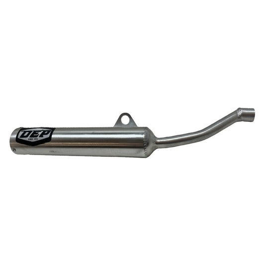 DEP Pipes Silver 2 Stroke Road Silencer - Silver