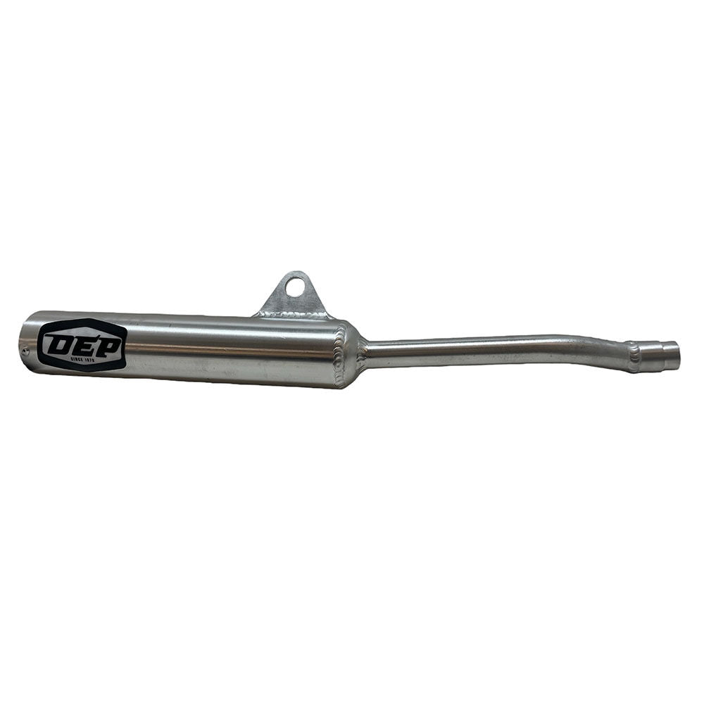 DEP Pipes Silver 2 Stroke Road Silencer - Silver