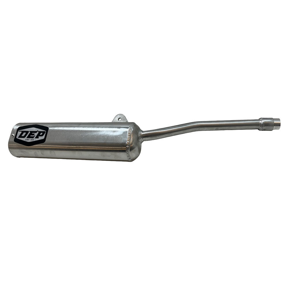 DEP Pipes Silver 2 Stroke Road Silencer - Silver