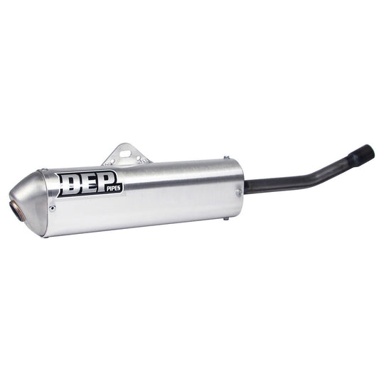 DEP Pipes Silver 2 Stroke Road Silencer - Silver