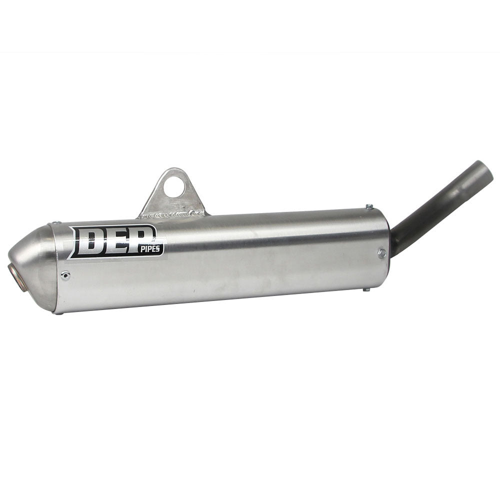 DEP Pipes Silver 2 Stroke Road Silencer - Silver