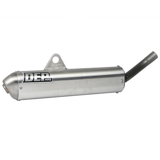DEP Pipes Silver 2 Stroke Road Silencer - Silver