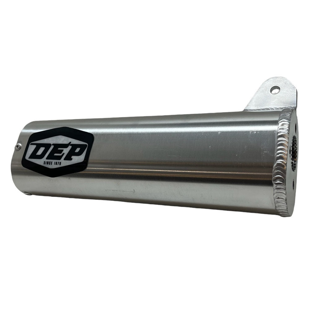 DEP Pipes 2 Stroke Sports Road Silencer - Silver