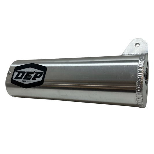 DEP Pipes 2 Stroke Sports Road Silencer - Silver